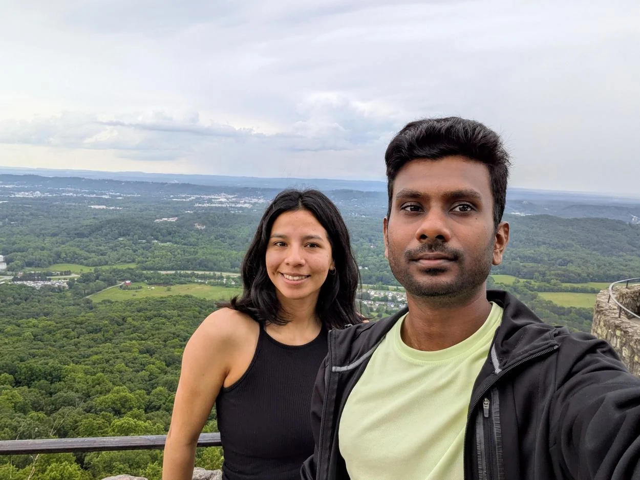 Above the city